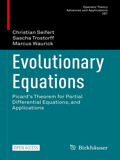 Title details for Evolutionary Equations by Christian Seifert - Available